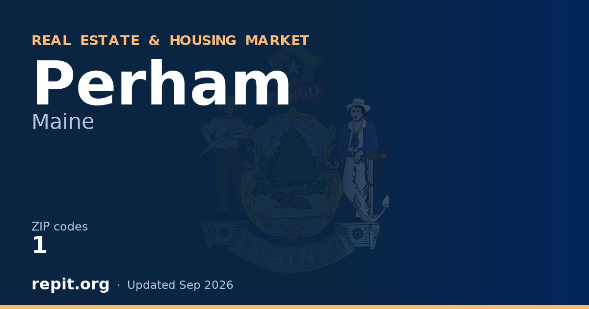 Perham, ME real estate and housing market — 1 ZIP code