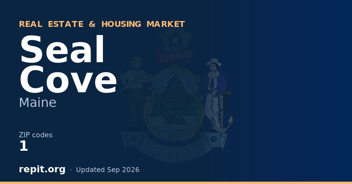 Seal Cove, ME real estate and housing market — 1 ZIP code