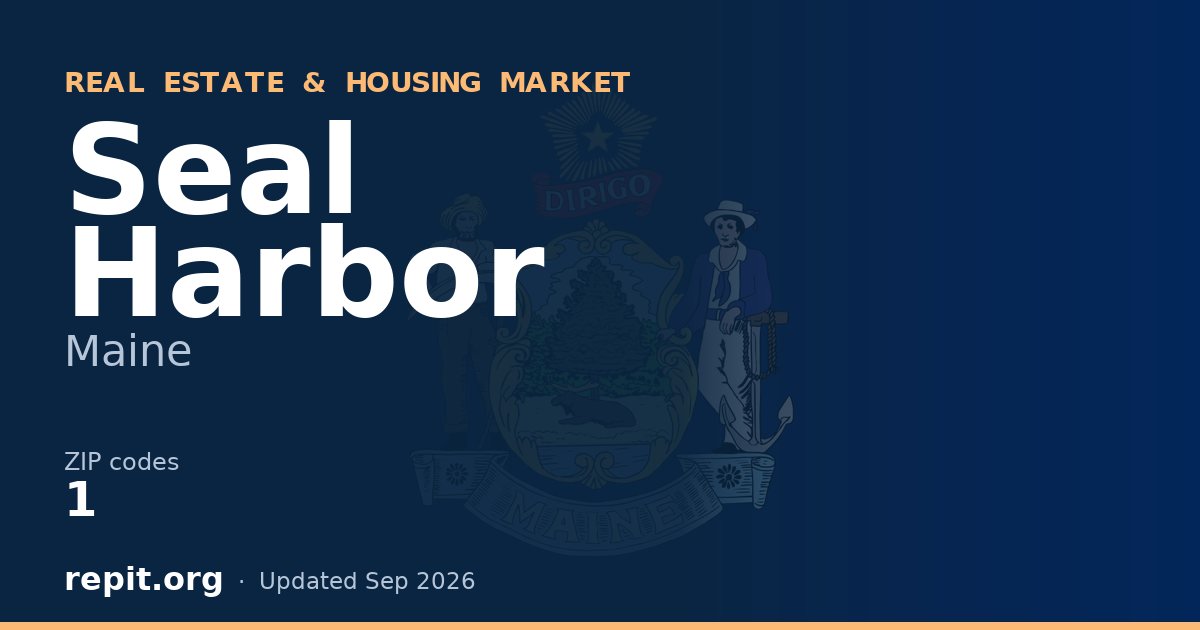 Seal Harbor, ME real estate and housing market — 1 ZIP code