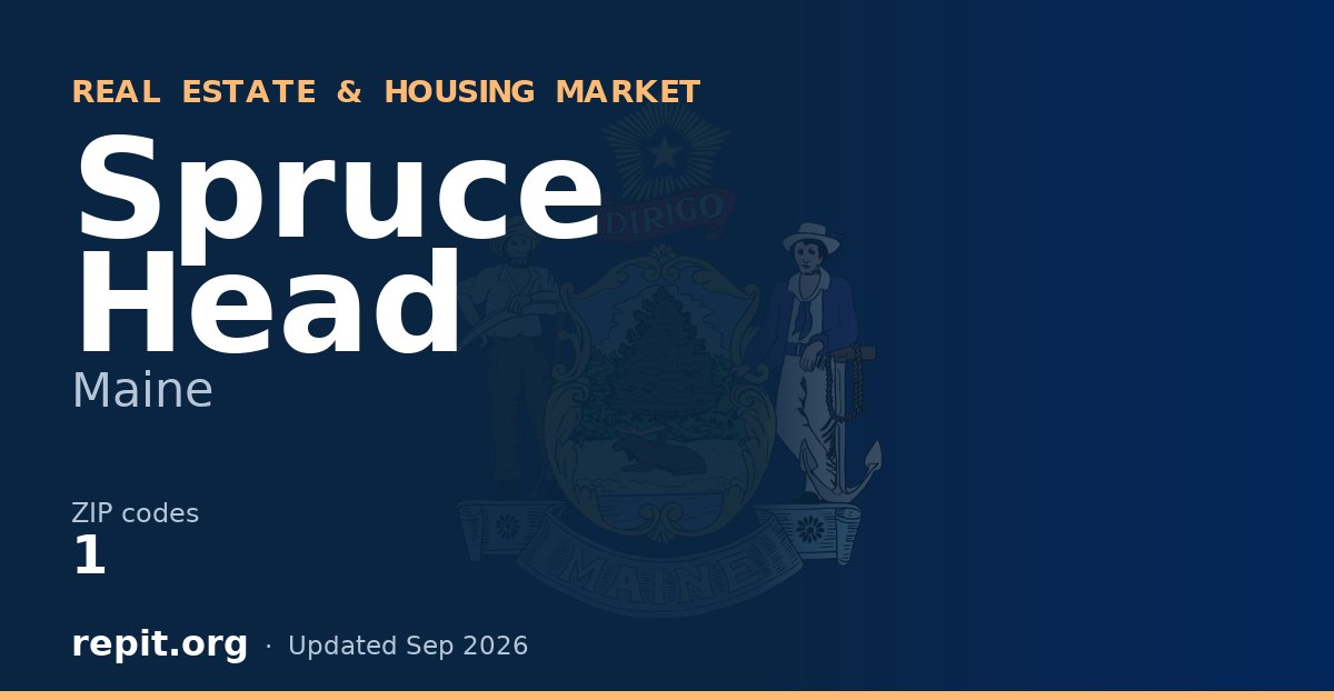 Spruce Head, ME real estate and housing market — 1 ZIP code