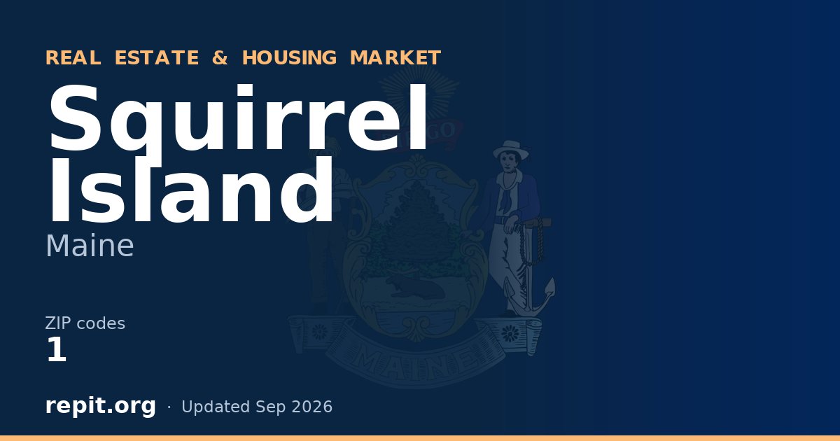 Squirrel Island, ME real estate and housing market — 1 ZIP code