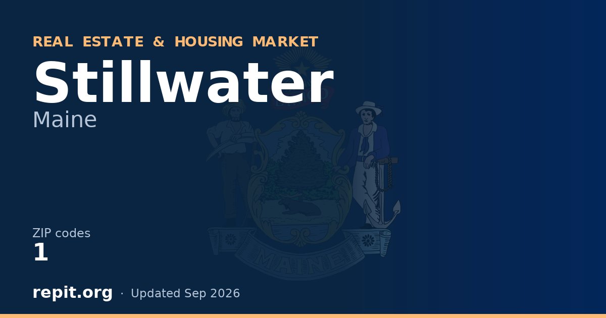Stillwater, ME real estate and housing market — 1 ZIP code