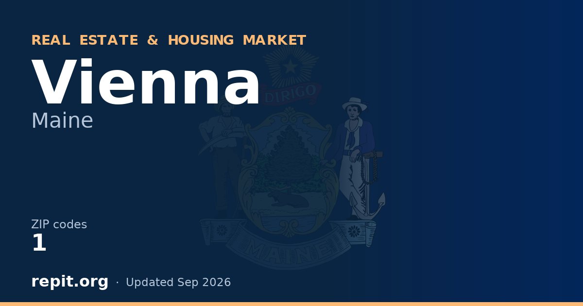 Vienna, ME real estate and housing market — 1 ZIP code