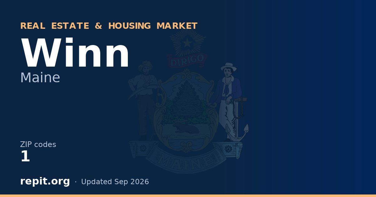Winn, ME real estate and housing market — 1 ZIP code