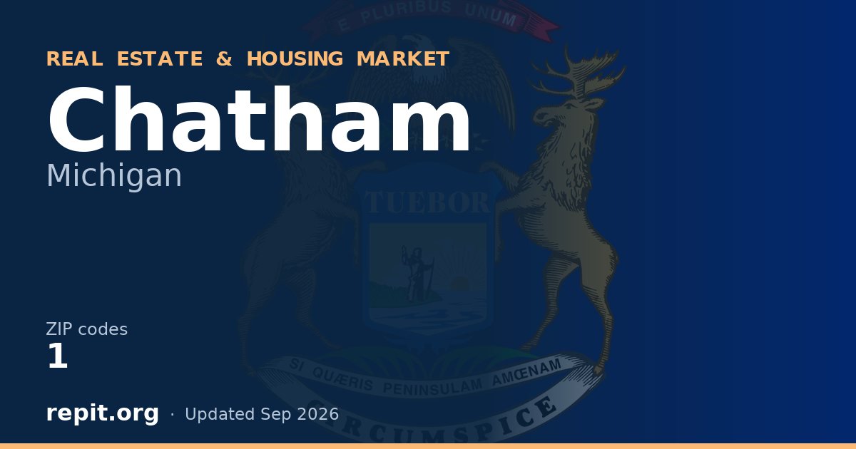 Chatham, MI real estate and housing market — 1 ZIP code