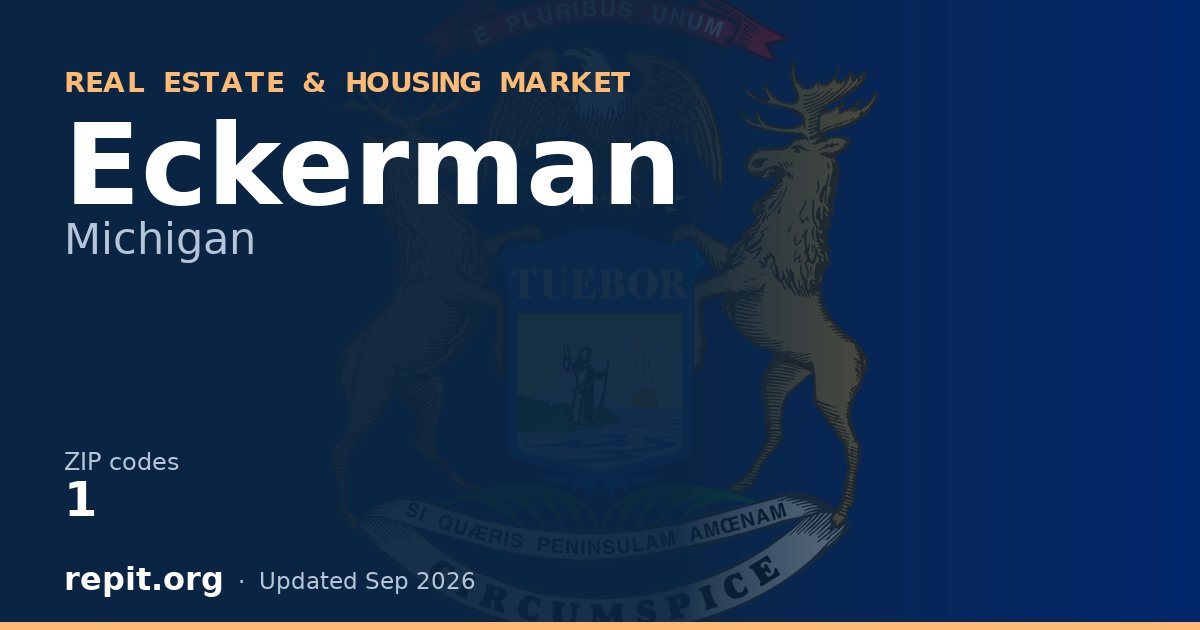 Eckerman, MI real estate and housing market — 1 ZIP code
