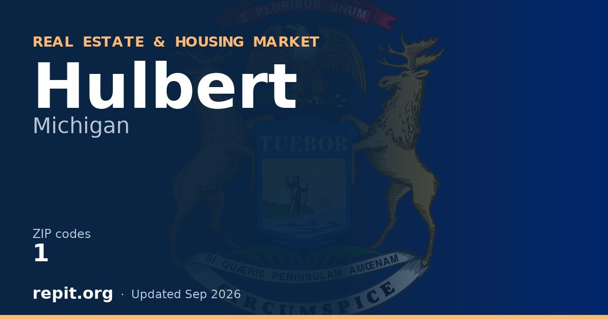 Hulbert, MI real estate and housing market — 1 ZIP code