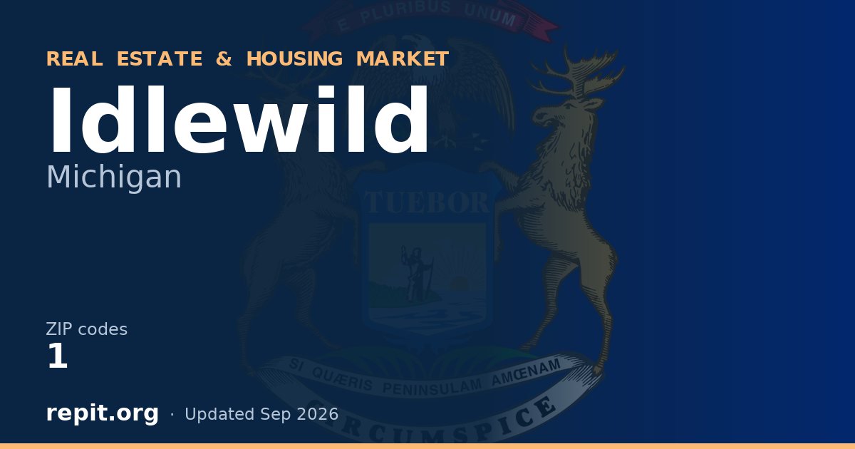 Idlewild, MI real estate and housing market — 1 ZIP code