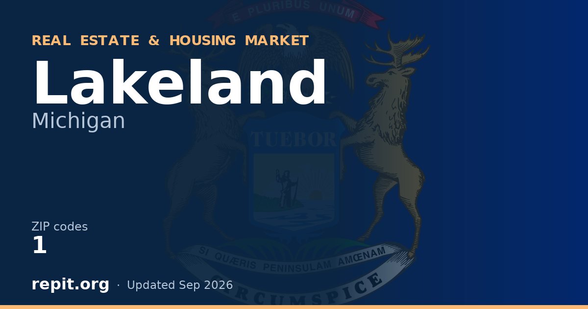 Lakeland, MI real estate and housing market — 1 ZIP code