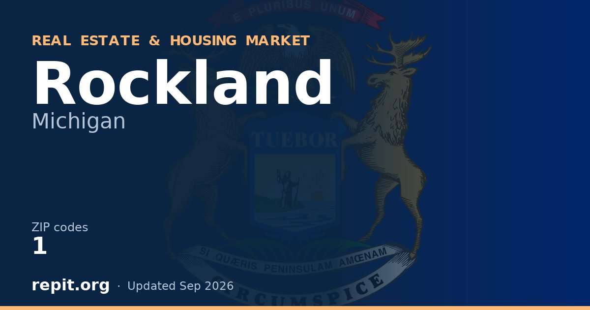 Rockland, MI real estate and housing market — 1 ZIP code