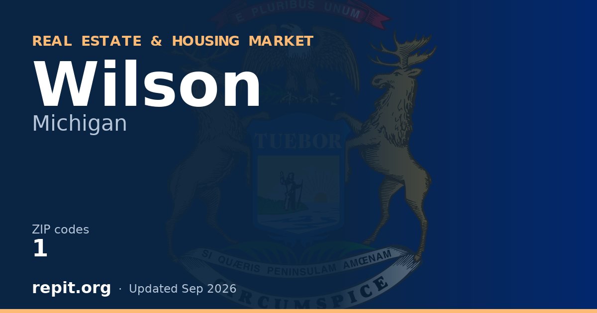 Wilson, MI real estate and housing market — 1 ZIP code