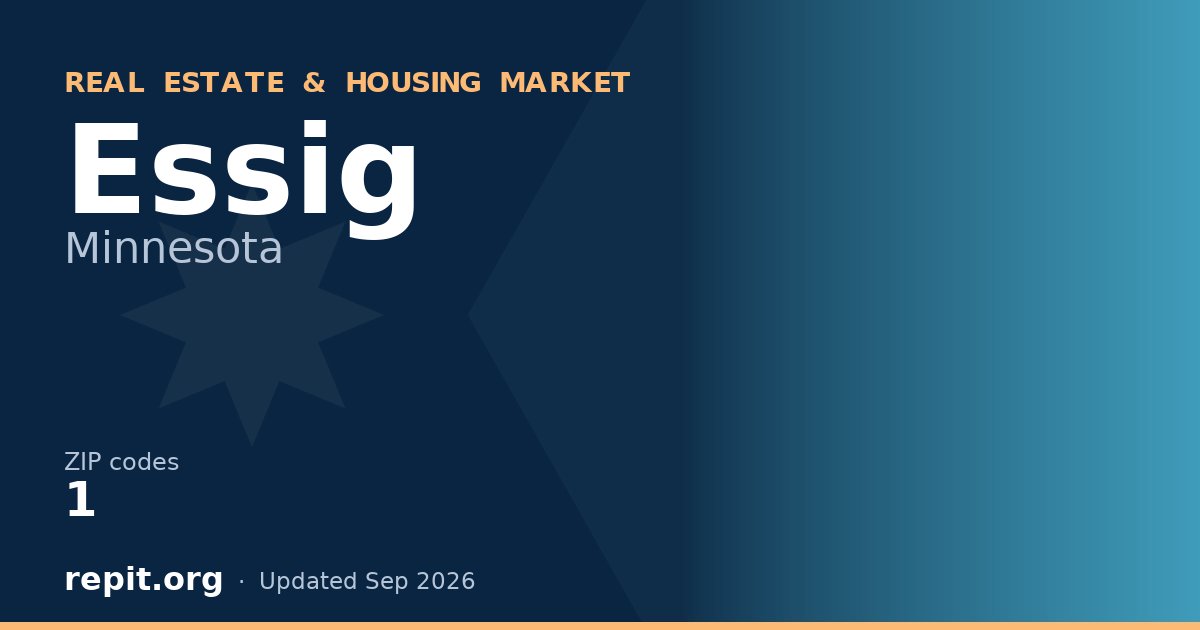 Essig, MN real estate and housing market — 1 ZIP code
