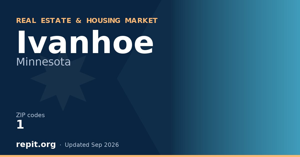Ivanhoe, MN real estate and housing market — 1 ZIP code