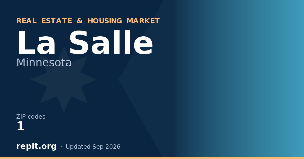 La Salle, MN real estate and housing market — 1 ZIP code