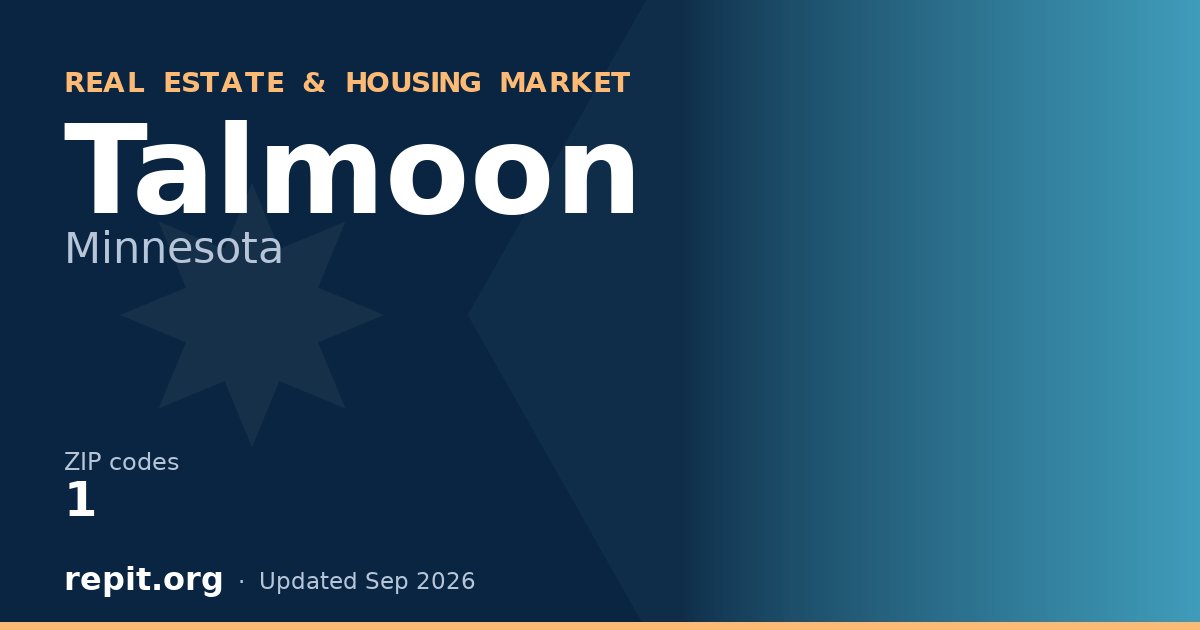 Talmoon, MN real estate and housing market — 1 ZIP code