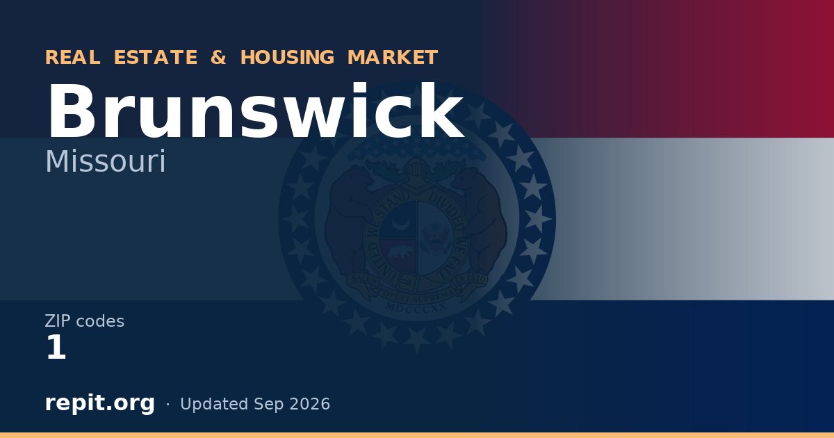 Brunswick, MO real estate and housing market — 1 ZIP code