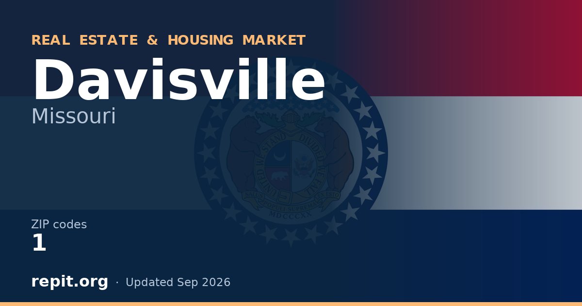 Davisville, MO real estate and housing market — 1 ZIP code