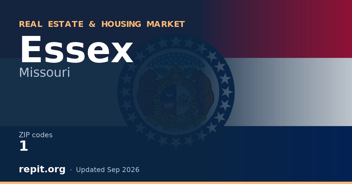 Essex, MO real estate and housing market — 1 ZIP code