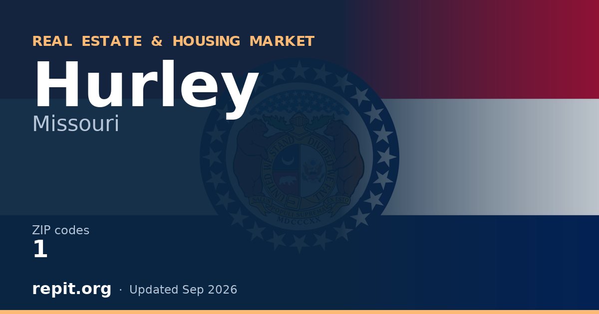 Hurley, MO real estate and housing market — 1 ZIP code