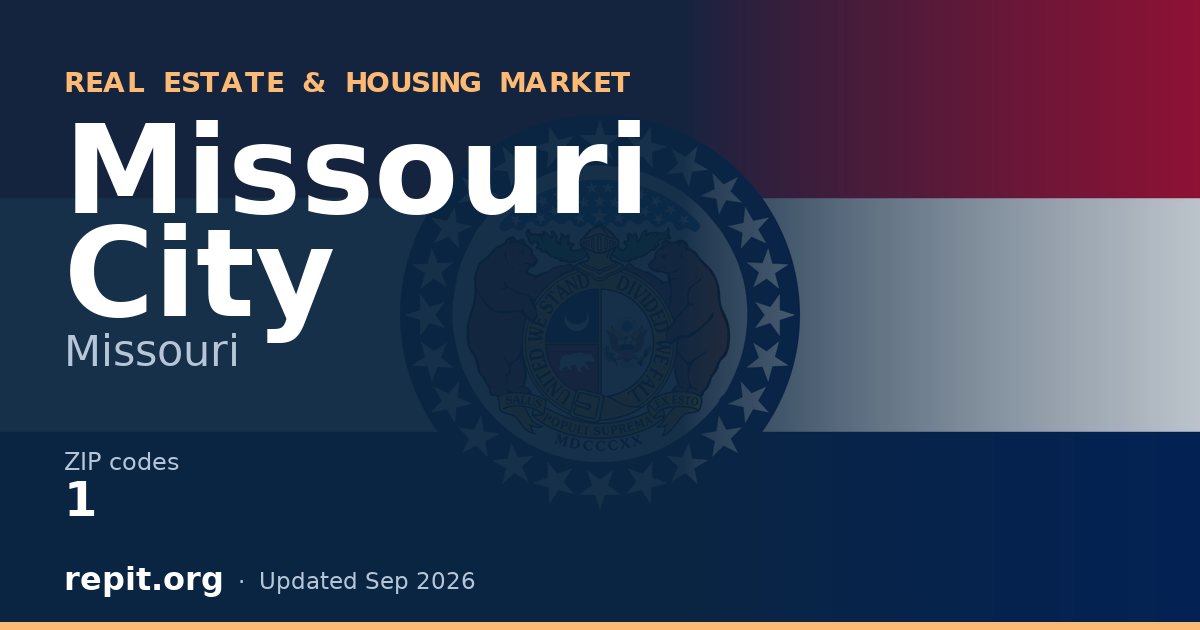 Missouri City, MO real estate and housing market — 1 ZIP code