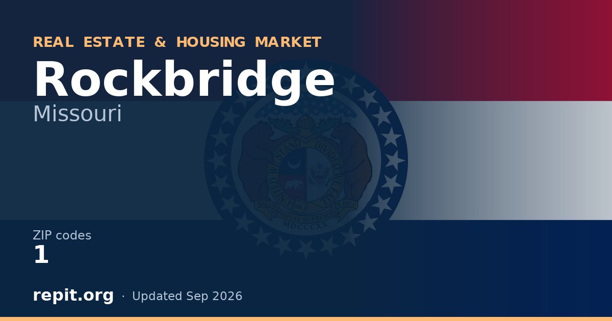Rockbridge, MO real estate and housing market — 1 ZIP code