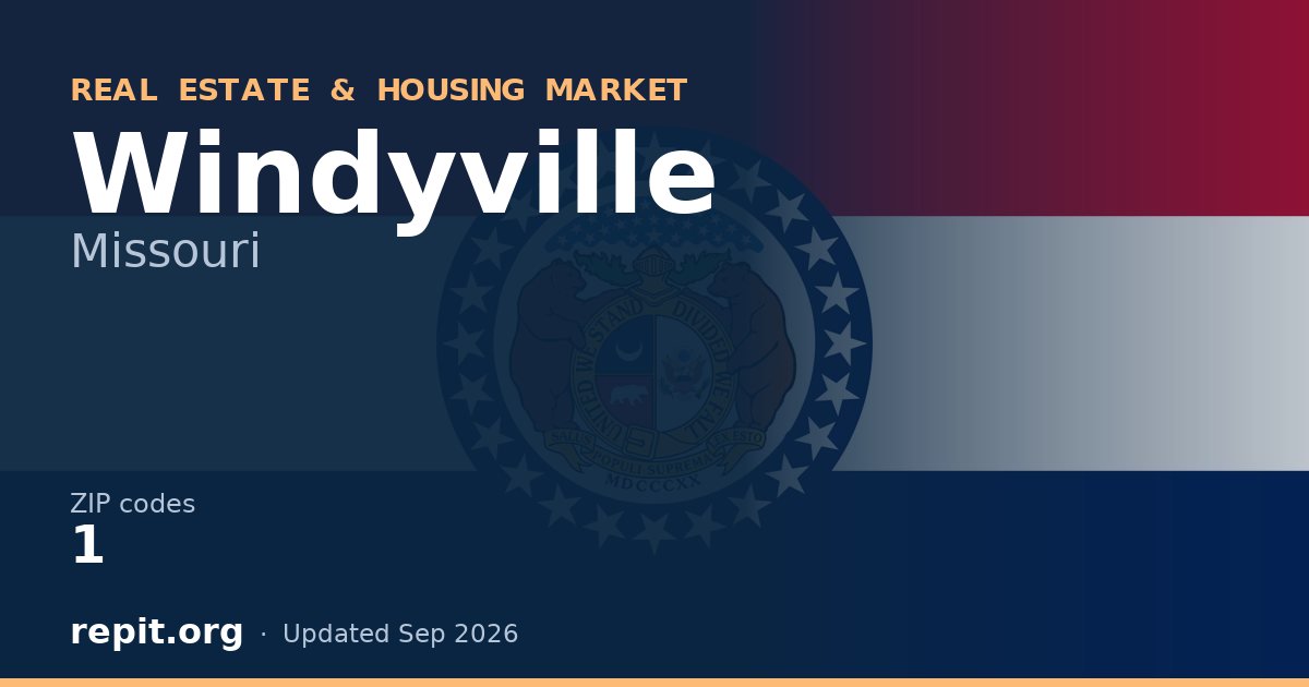 Windyville, MO real estate and housing market — 1 ZIP code