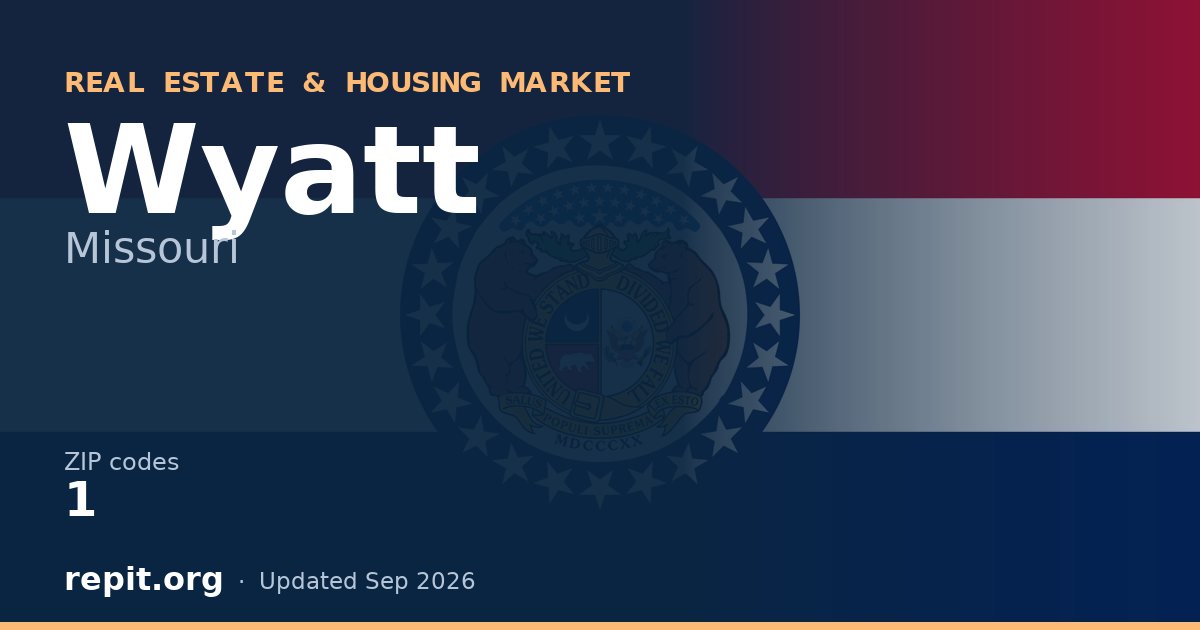 Wyatt, MO real estate and housing market — 1 ZIP code