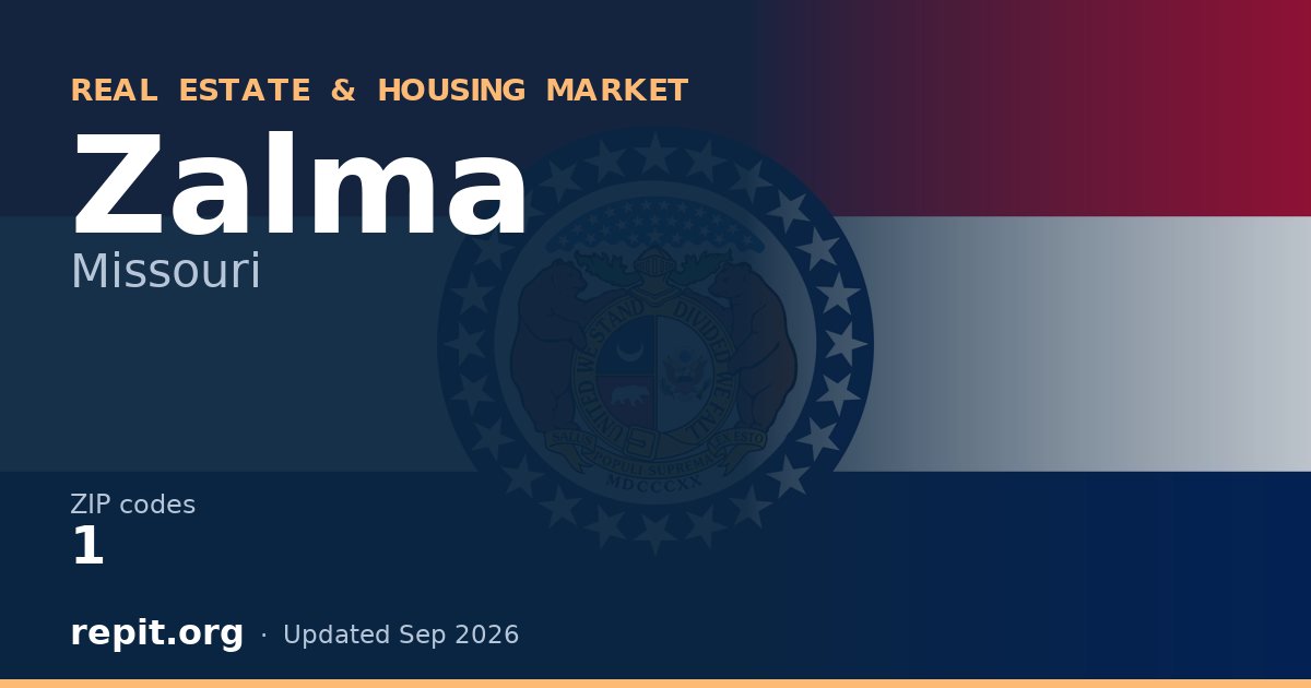 Zalma, MO real estate and housing market — 1 ZIP code