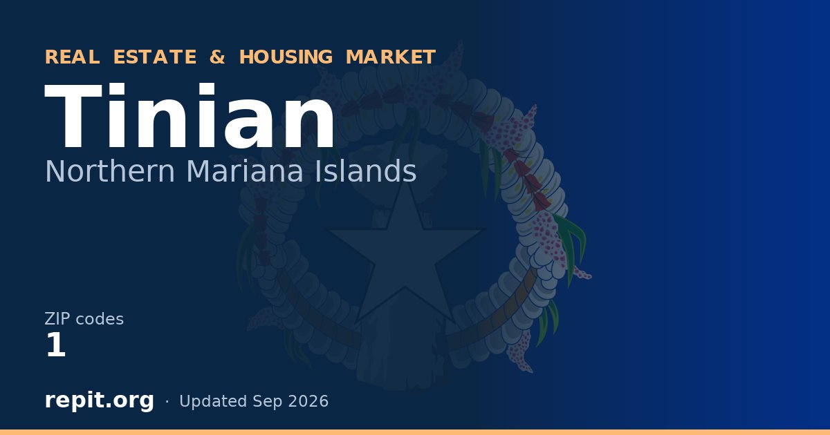 Tinian, MP real estate and housing market — 1 ZIP code