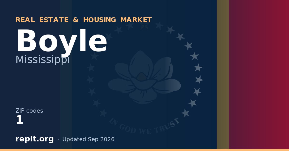 Boyle, MS real estate and housing market — 1 ZIP code