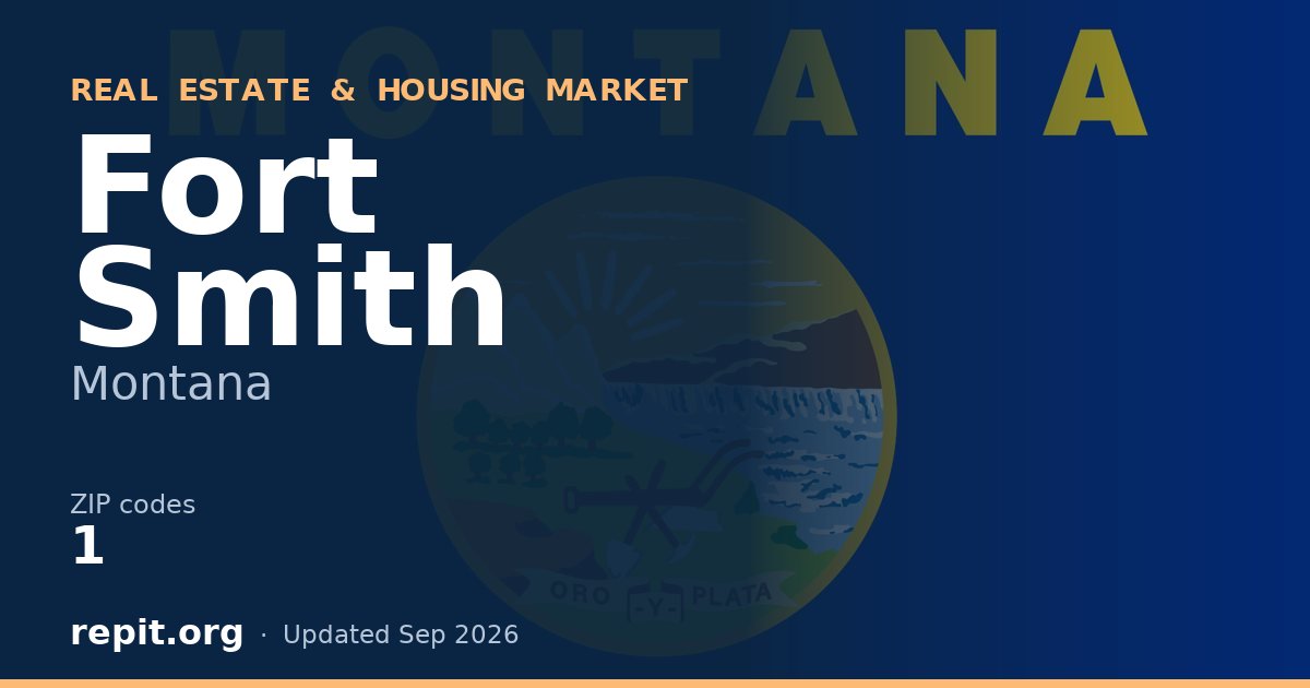Fort Smith, MT real estate and housing market — 1 ZIP code