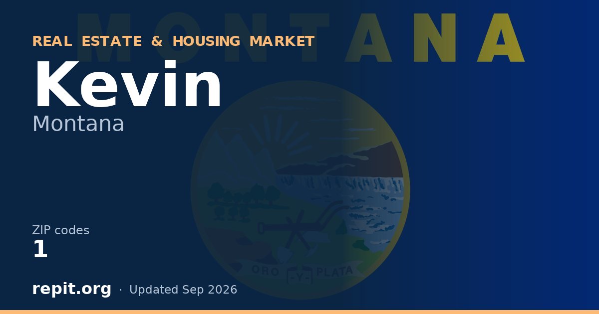 Kevin, MT real estate and housing market — 1 ZIP code