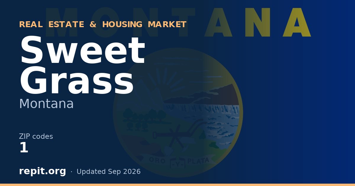 Sweet Grass, MT real estate and housing market — 1 ZIP code