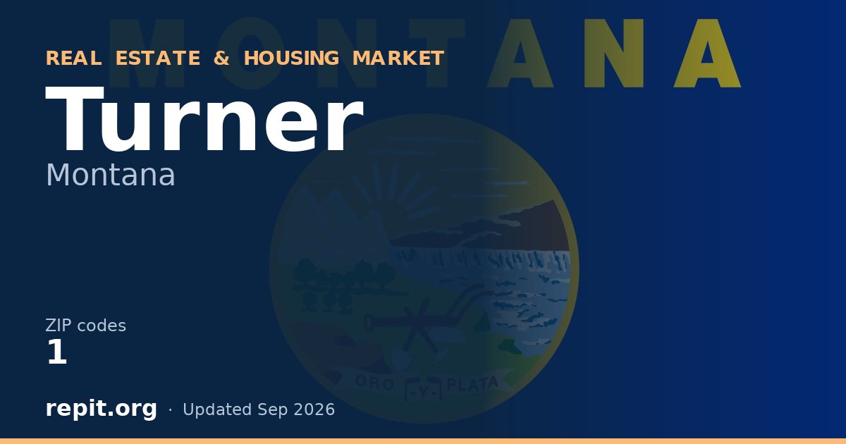 Turner, MT real estate and housing market — 1 ZIP code