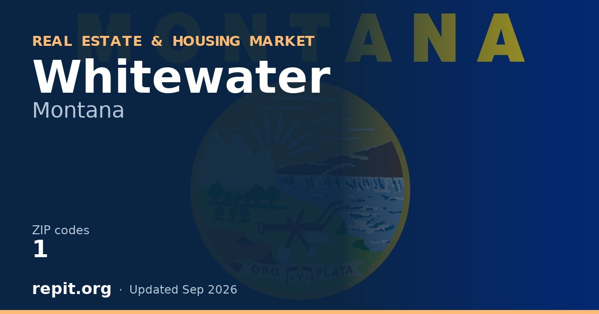 Whitewater, MT real estate and housing market — 1 ZIP code