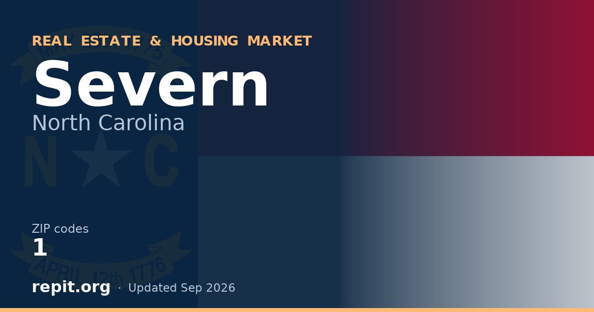 Severn, NC real estate and housing market — 1 ZIP code