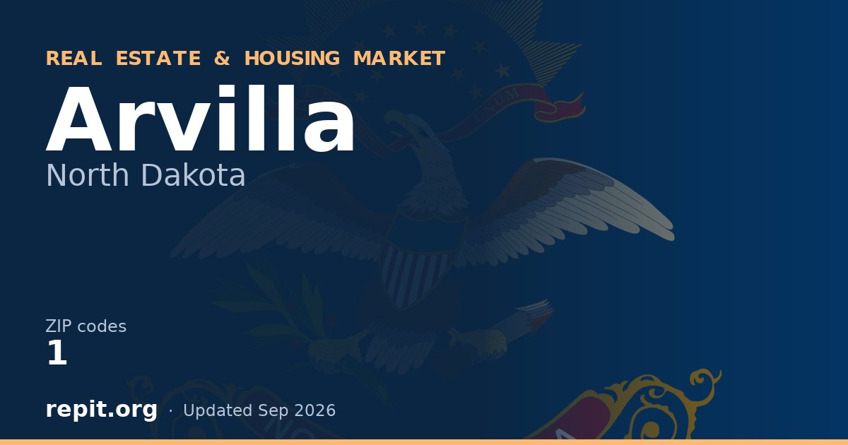 Arvilla, ND real estate and housing market — 1 ZIP code