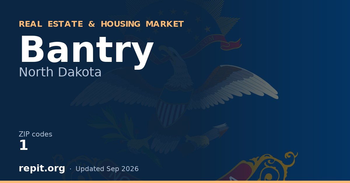 Bantry, ND real estate and housing market — 1 ZIP code