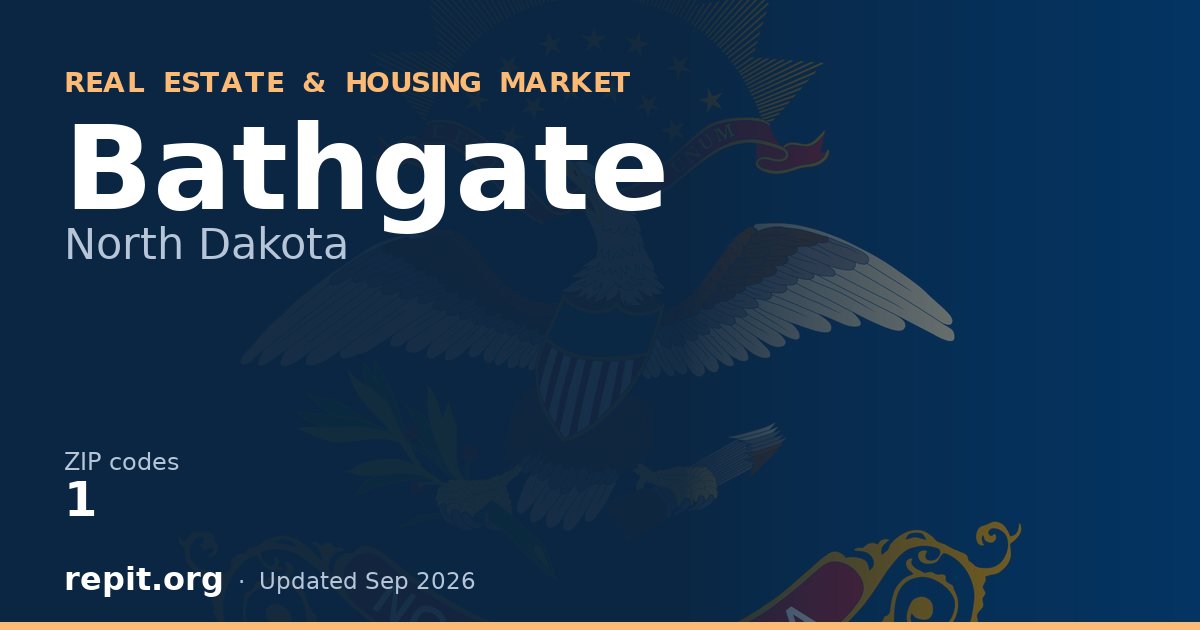 Bathgate, ND real estate and housing market — 1 ZIP code