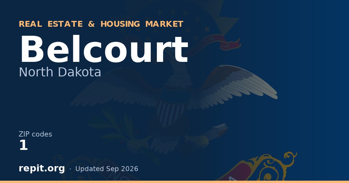 Belcourt, ND real estate and housing market — 1 ZIP code