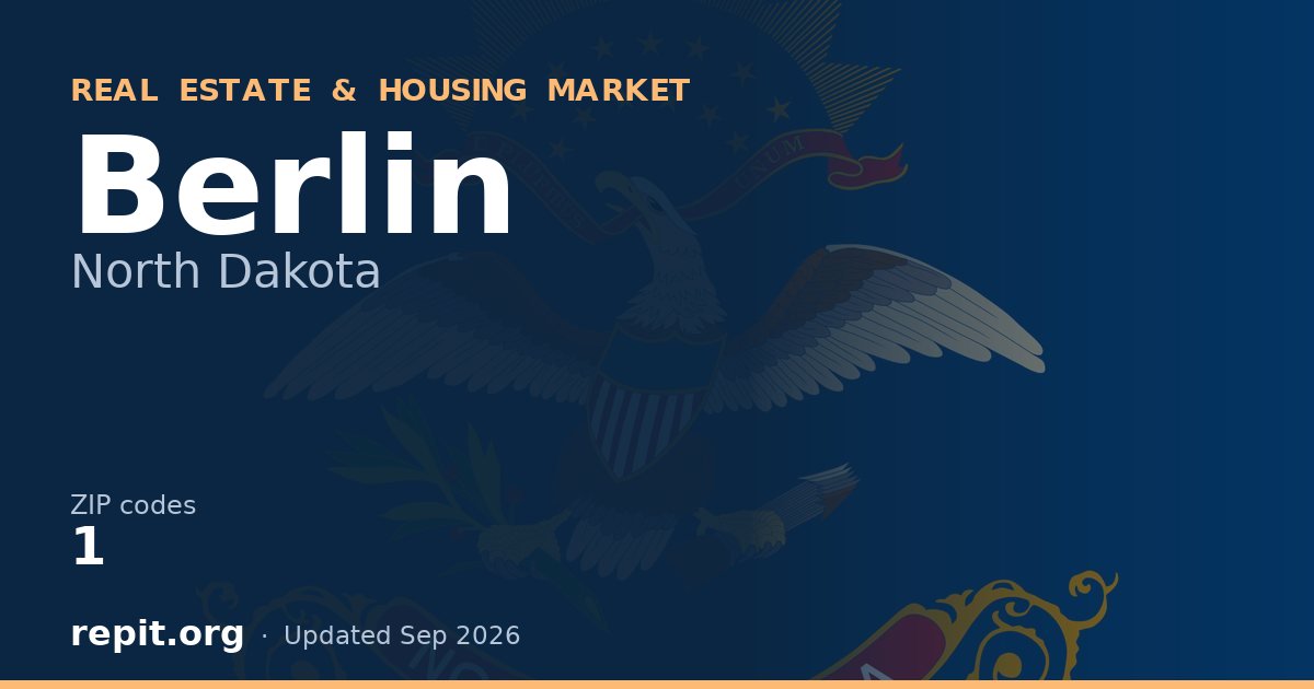 Berlin, ND real estate and housing market — 1 ZIP code