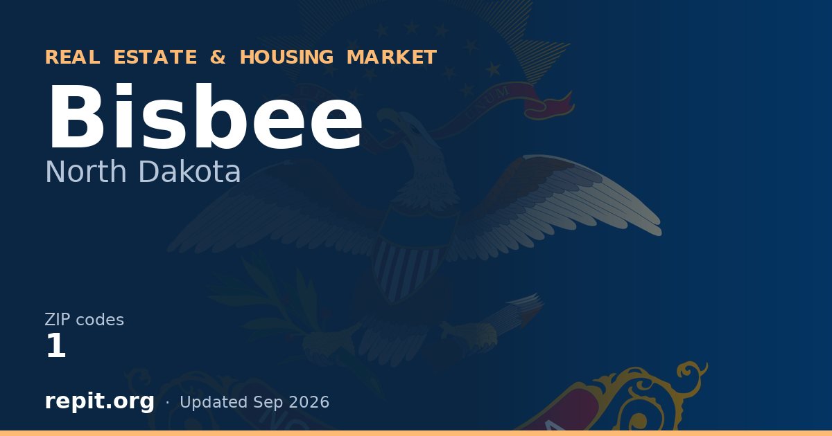 Bisbee, ND real estate and housing market — 1 ZIP code