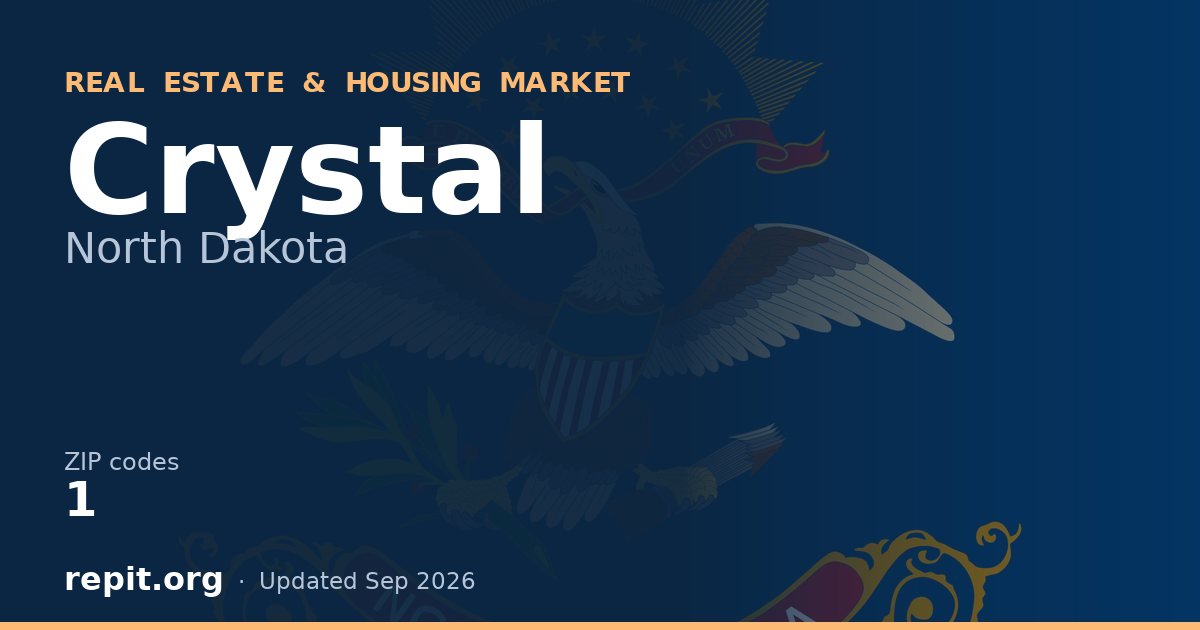 Crystal, ND real estate and housing market — 1 ZIP code