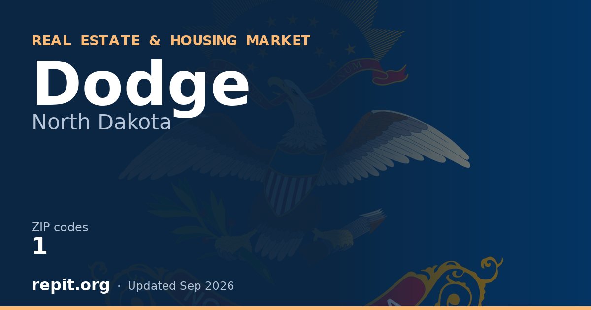 Dodge, ND real estate and housing market — 1 ZIP code