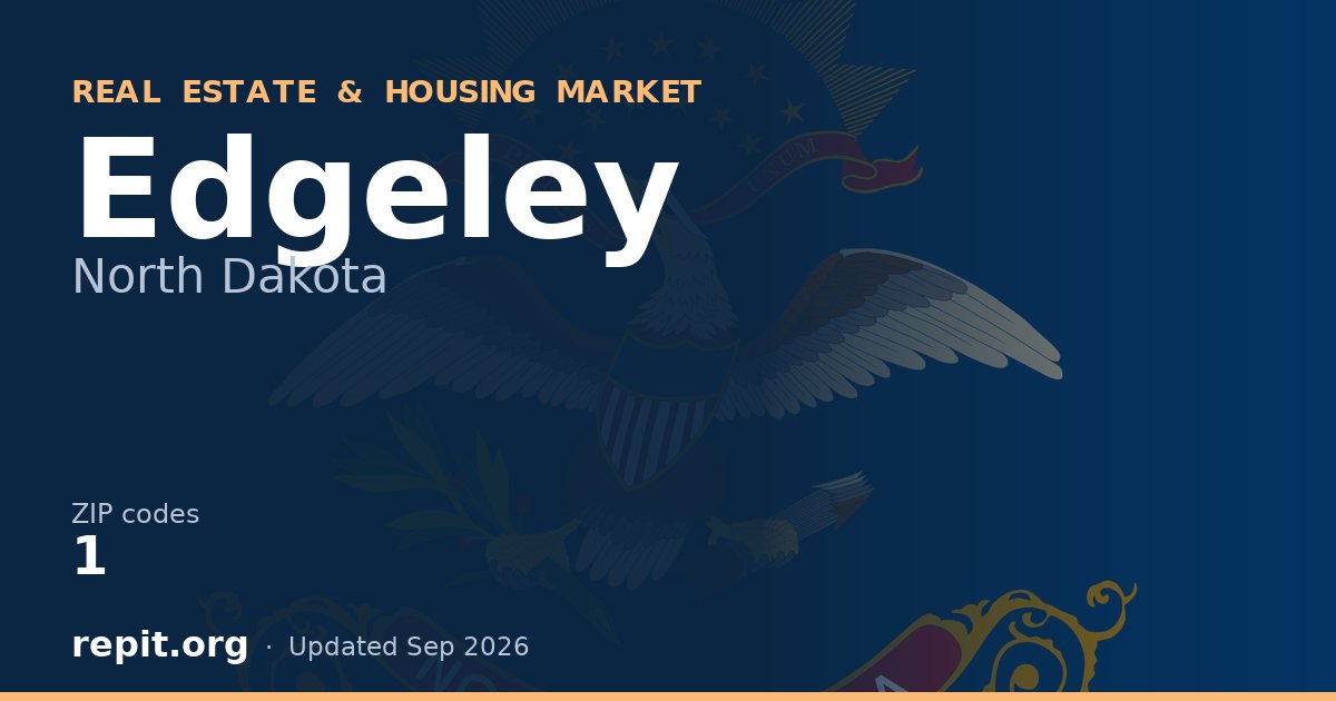 Edgeley, ND real estate and housing market — 1 ZIP code