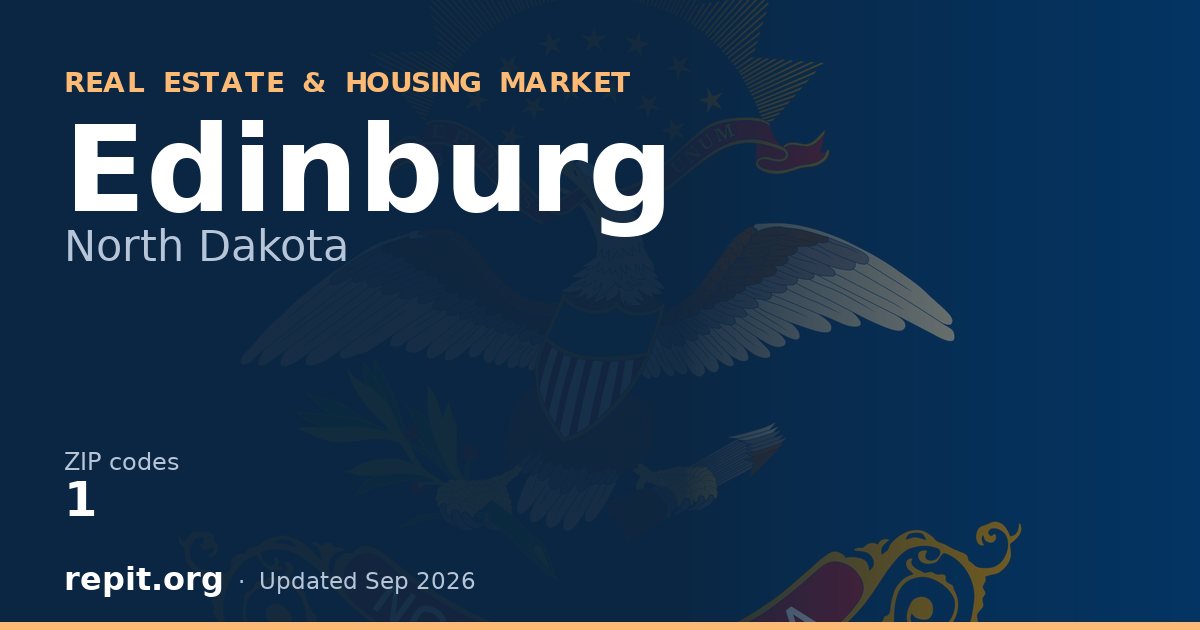 Edinburg, ND real estate and housing market — 1 ZIP code