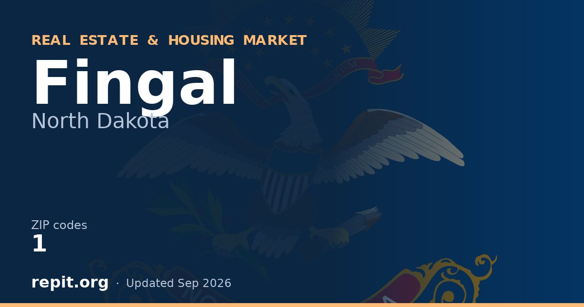 Fingal, ND real estate and housing market — 1 ZIP code