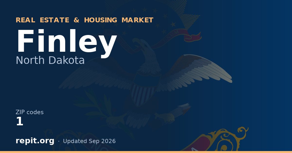 Finley, ND real estate and housing market — 1 ZIP code