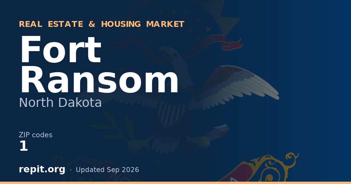 Fort Ransom, ND real estate and housing market — 1 ZIP code