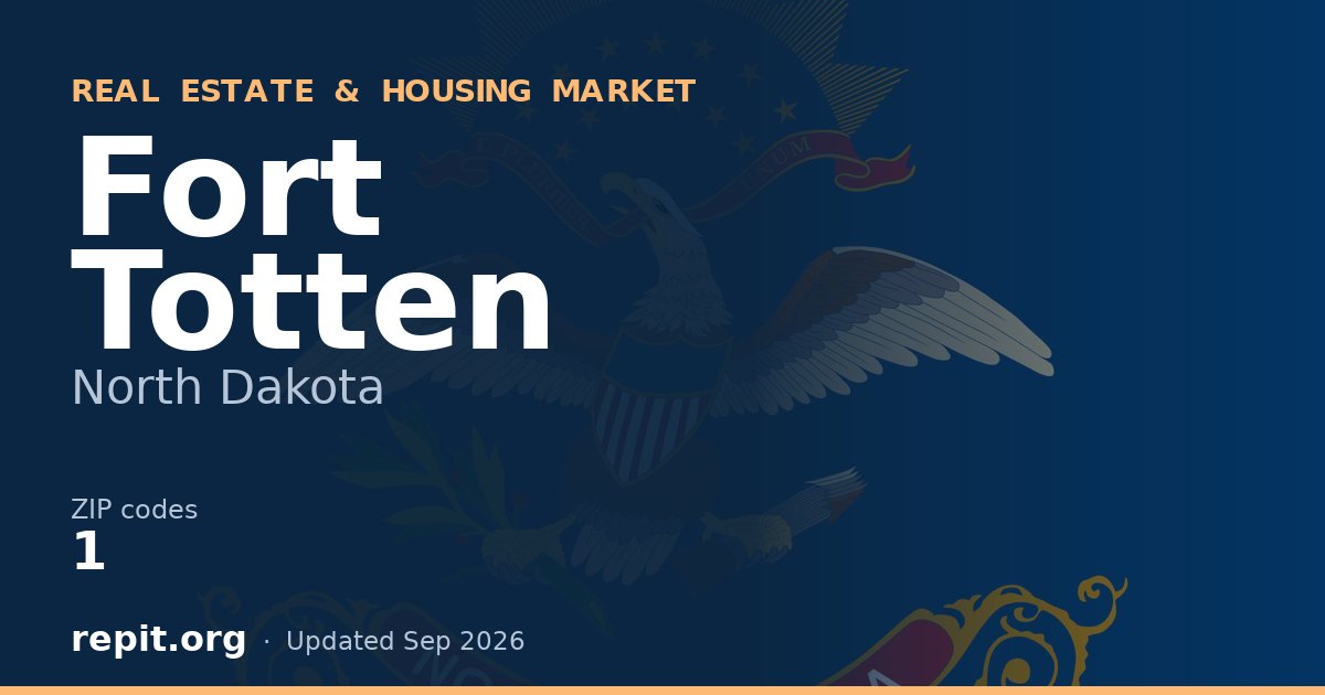 Fort Totten, ND real estate and housing market — 1 ZIP code